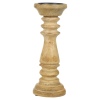 Mango Wood Candleholder 10x28cm [943644]