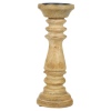 Mango Wood Candleholder 10x28cm [943644]