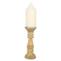 Mango Wood Candleholder 10x28cm [943644]