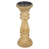 Mango Wood Candleholder 10x28cm [943644]