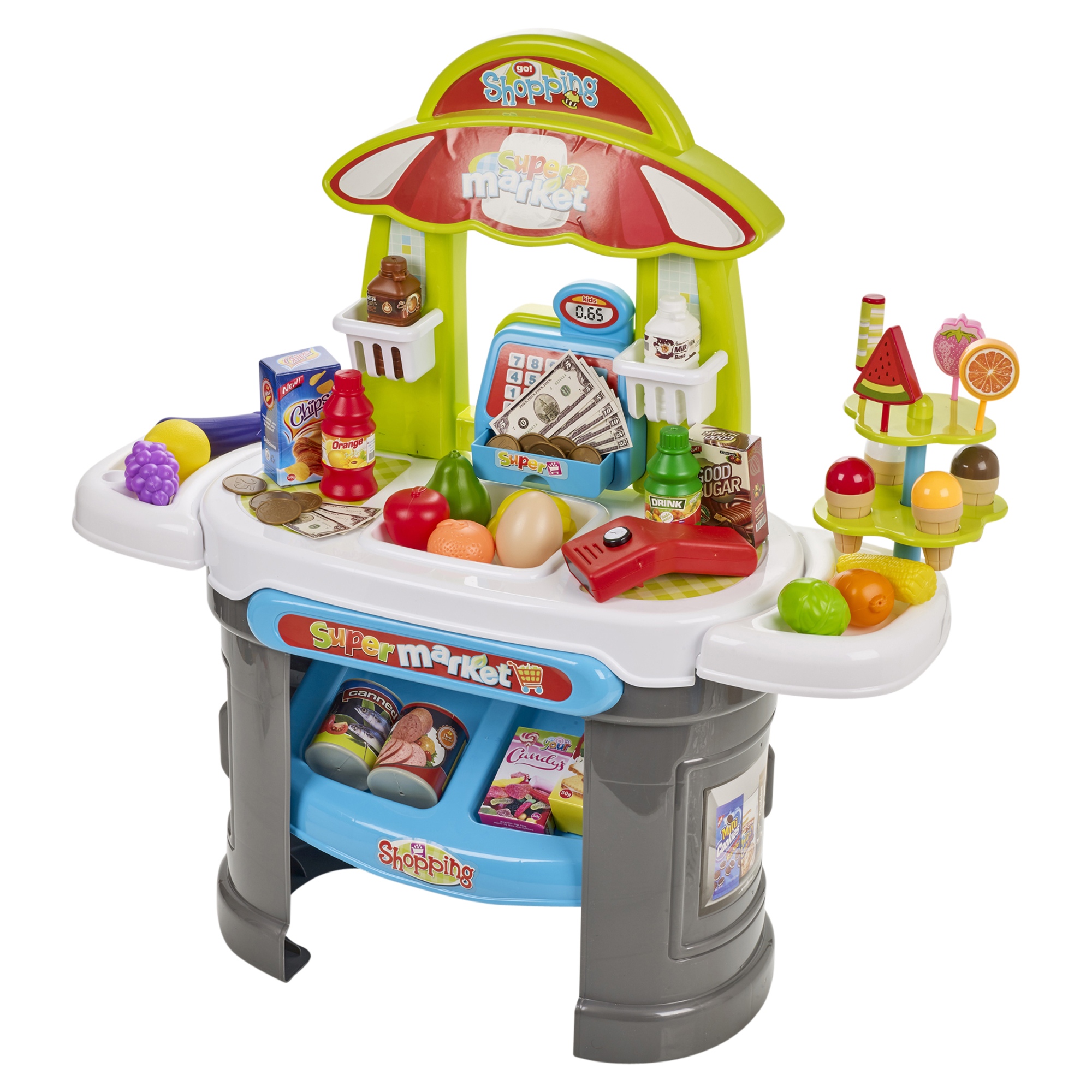 61pc Children's Kids Toddler Supermarket Creative Pretend Role Play