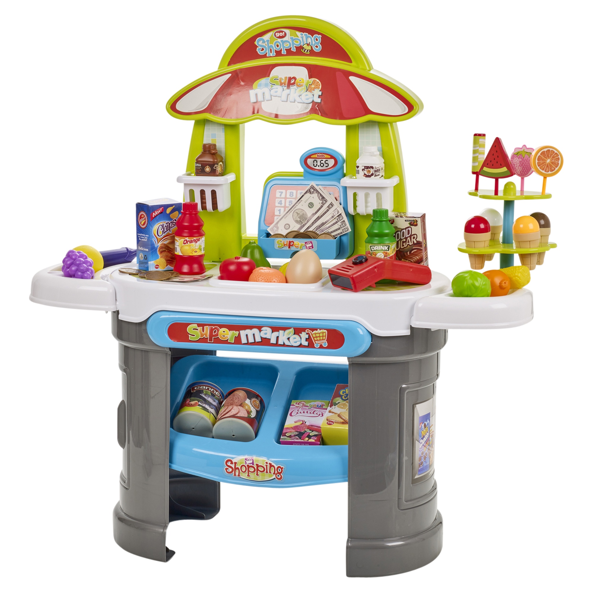 kids supermarket play set