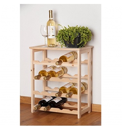 16 Bottle Wooden Wine Rack [318219] 46x23x55cm
