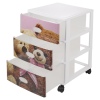 Pink 3 Tier Storage Drawer 38x37x52cm [962924]