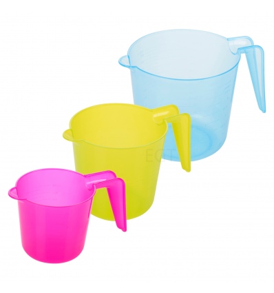 Set of 3 Colorful Measuring Jugs [971495]