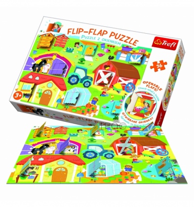 36 Flip-flap puzzle - On the farm / Trefl [142716]