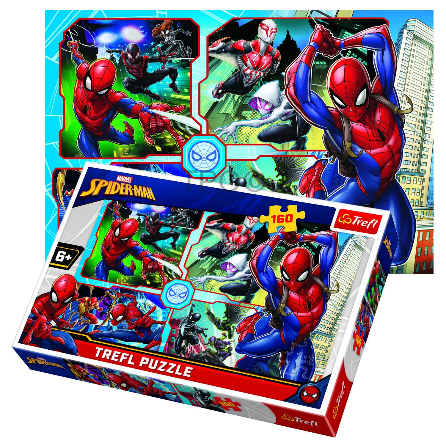 Trefl 160 Piece Kids Large Disney Marvel Spiderman Rescue Floor Jigsaw