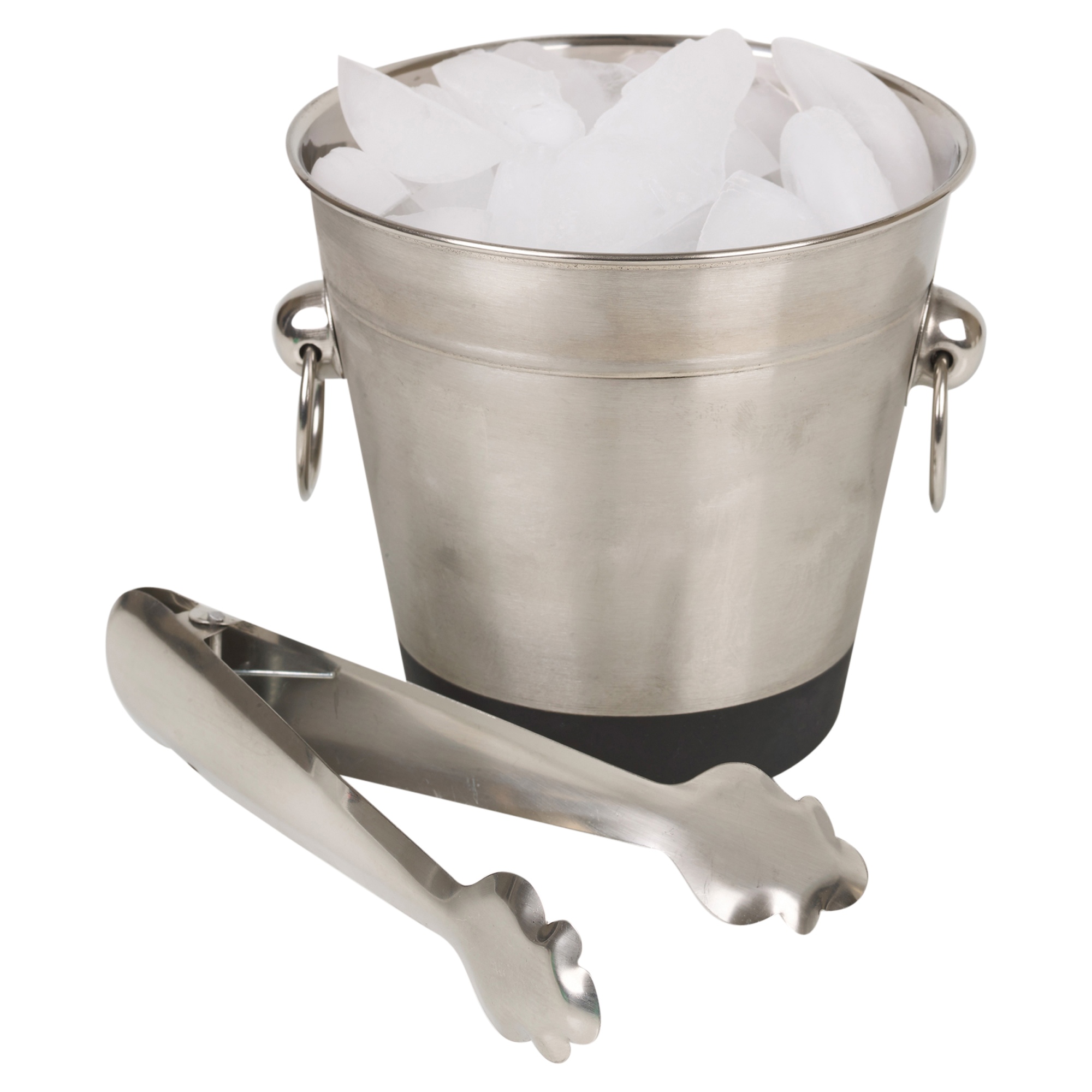 ice bucket with tongs
