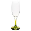 6 x 19cl Champagne Glasses Colored Stem [151330]
