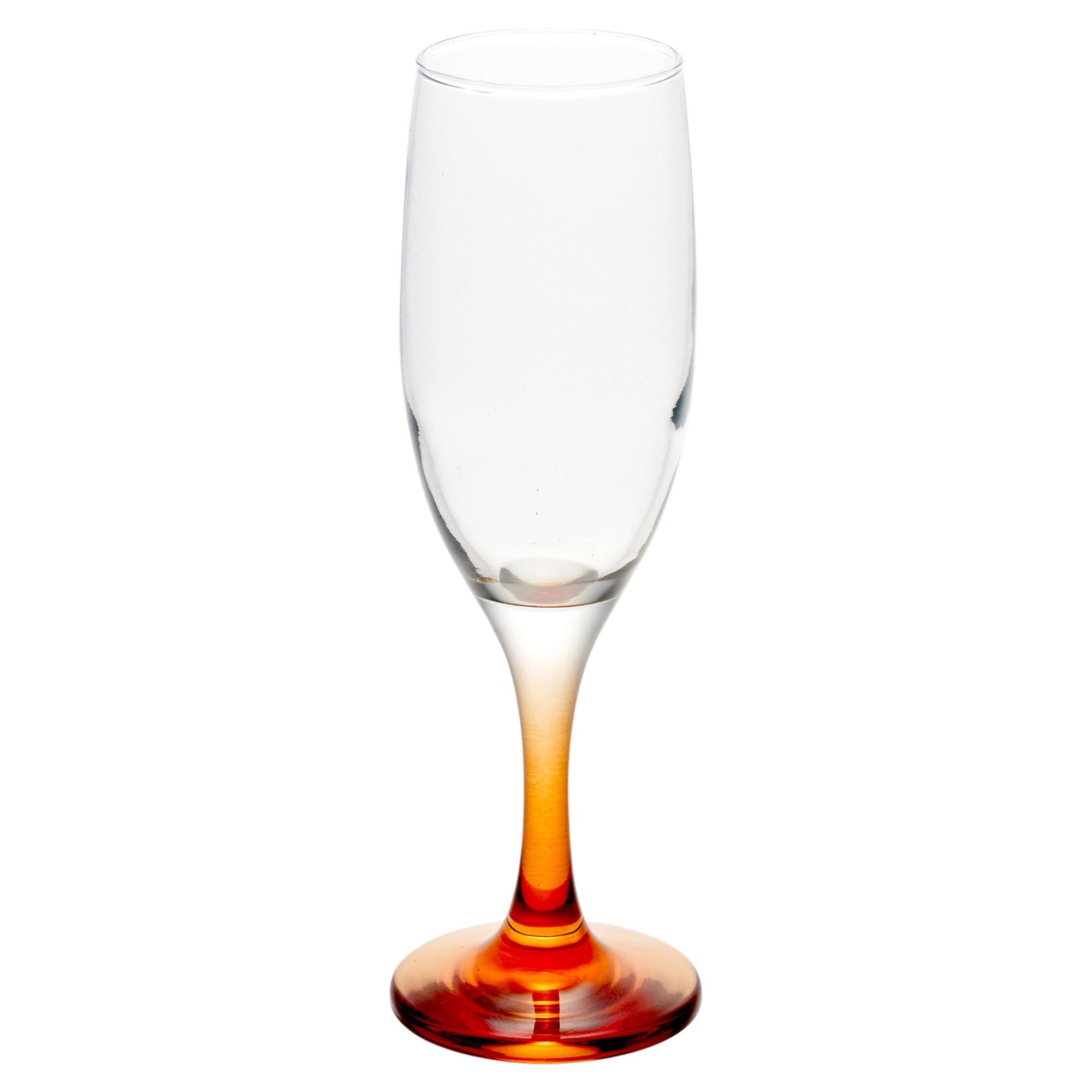 Set Of 6 L.A.V. 6.5oz Champagne Multi Colour Stem Flute HiBall Glasses