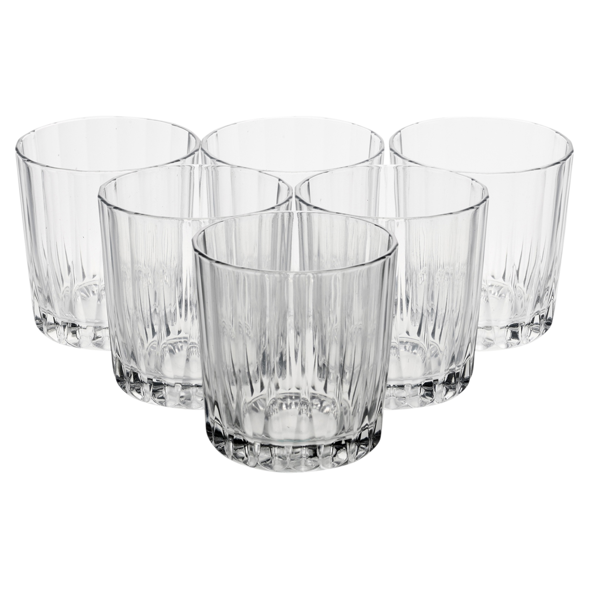 Set Of 6pc 300ml Lined Whiskey Tumblers Drinking Glasses Set Dinner