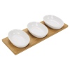 4pc Snack Dish on Bamboo Tray [729138]