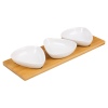 4pc Snack Dish on Bamboo Tray [729138]