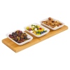 4pc Snack Dish on Bamboo Tray [729138]