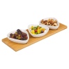 4pc Snack Dish on Bamboo Tray [729138]