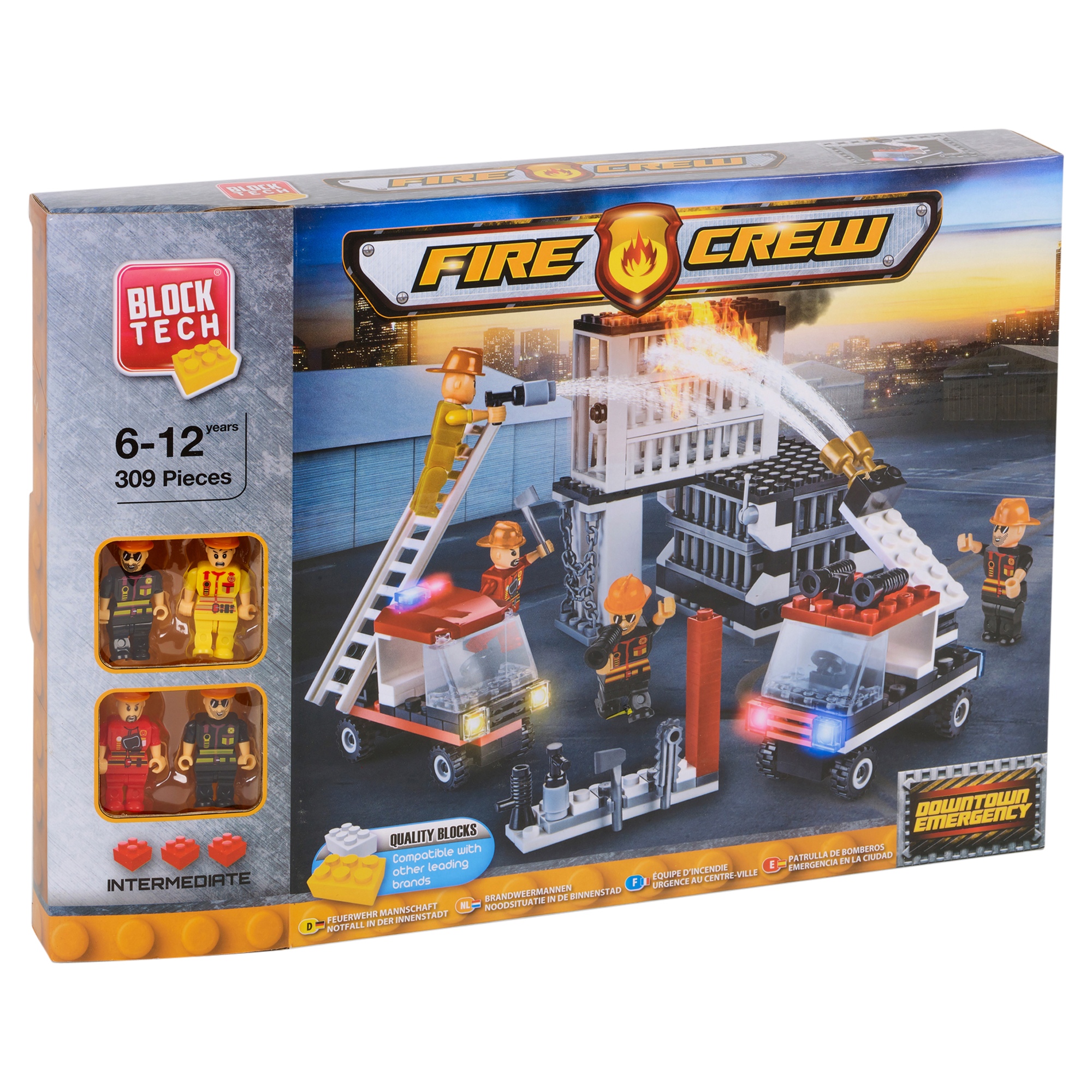 Block Tech Construction Building Bricks Blocks Set Kids Educational