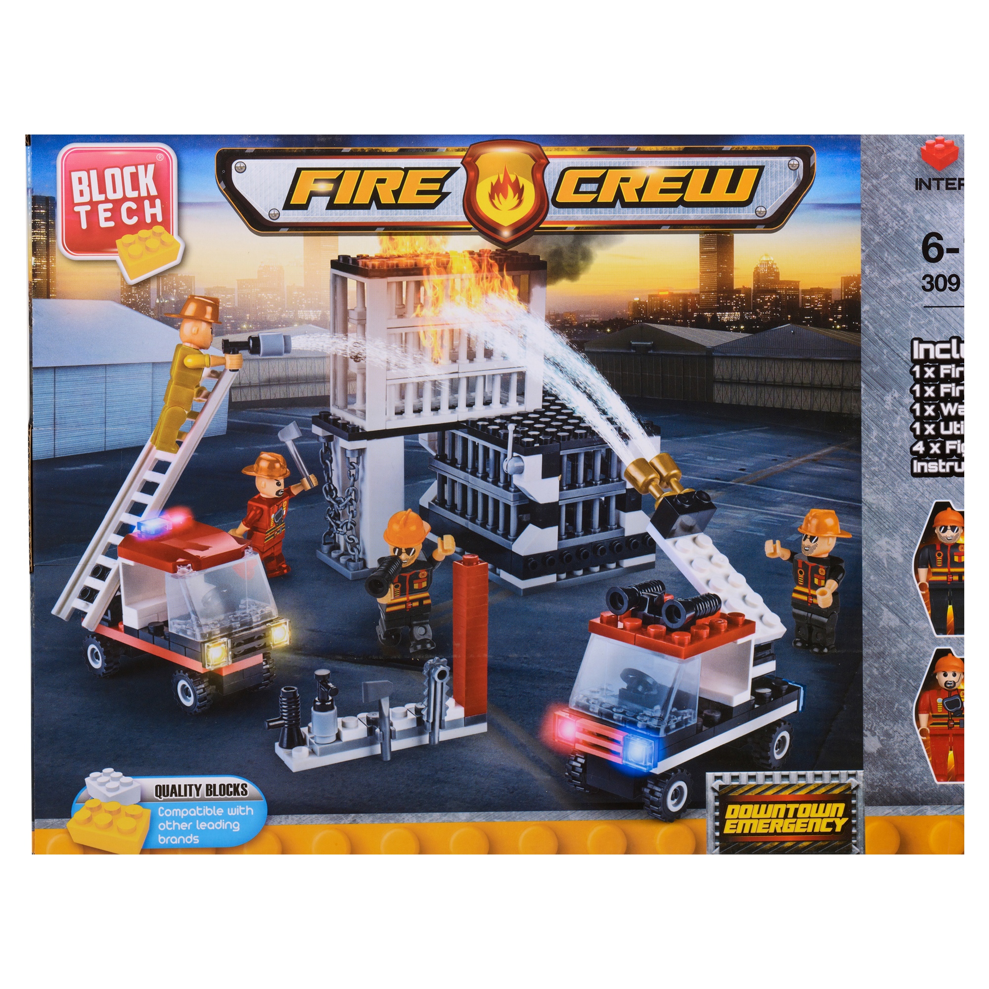 Block Tech Construction Building Bricks Blocks Set Kids Educational