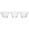 3x 11cm Glass Dessert Bowl