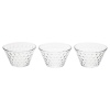 3x 11cm Glass Dessert Bowl