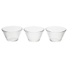 3x 11cm Glass Dessert Bowl