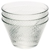 3x 11cm Glass Dessert Bowl