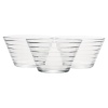 3x 11cm Glass Dessert Bowl