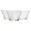 3x 11cm Glass Dessert Bowl