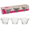 3x 11cm Glass Dessert Bowl