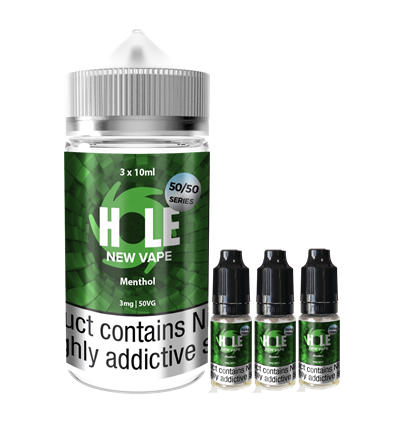 1 x Menthol 10ml Hole New Vape Fluid 50/50 Series