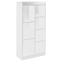 White Tall 7 Cube Bookcase [KD-068][390268]