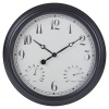 Black 38cm Outdoor Wall Clock [548143]