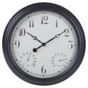 Black 38cm Outdoor Wall Clock [548143]