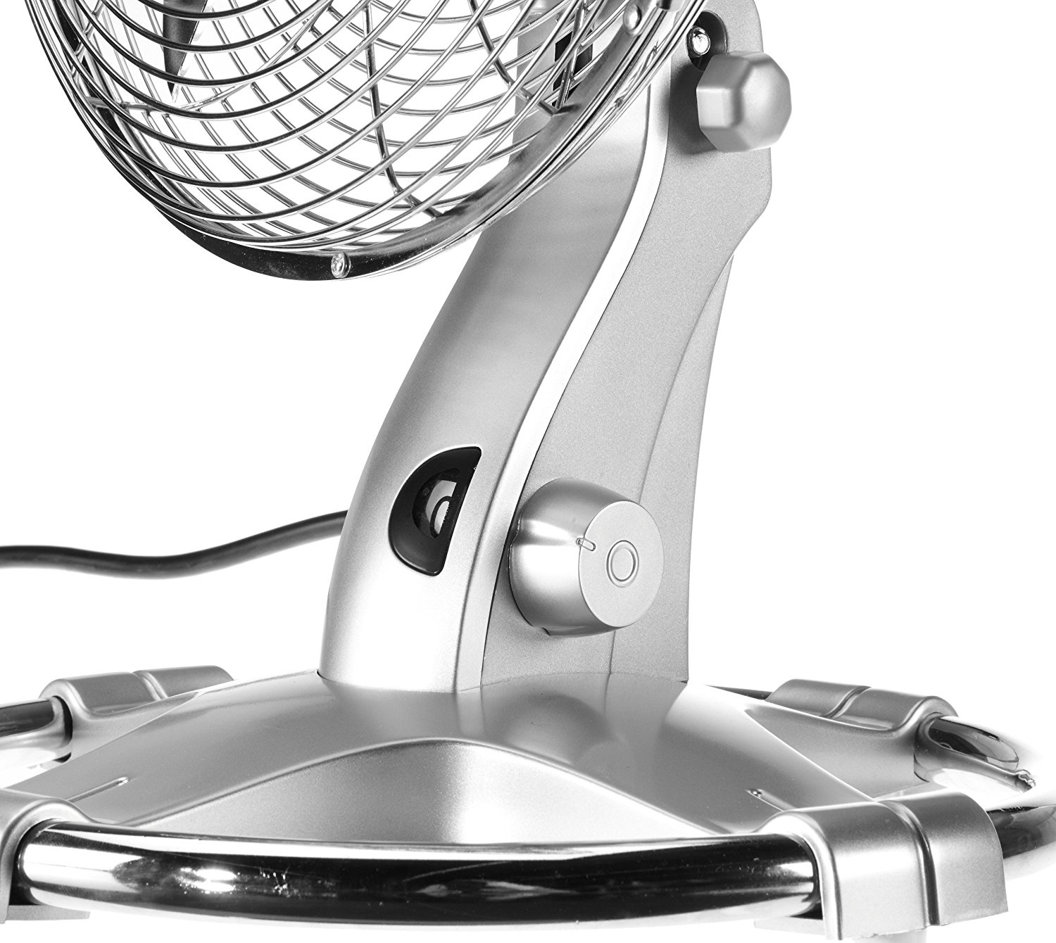 12" Metal Blade Honeywell HT216E Chrome Oscillating Table Desk Fan
