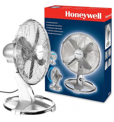 12" Honeywell Oscillating Table Fan - Chrome [HT-216E]