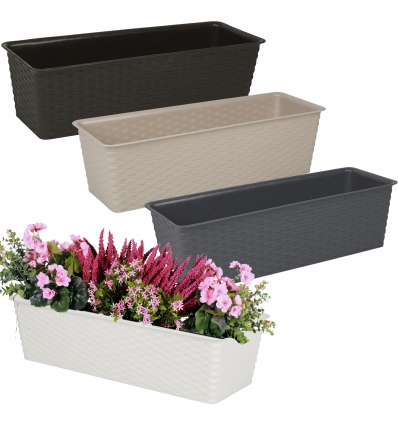 Rectangular Flowerpot Planter 12x16x40cm [871899]