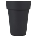 Black Round Flower Pot 29.3x39.6cm [026633]