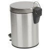 Stainless Steel Matt Finish 3L Pedal Bin & Toilet Brush [040226]