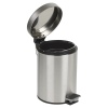 Stainless Steel Matt Finish 3L Pedal Bin & Toilet Brush [040226]