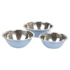 3pc Coloured Mixing Bowls 22/22/24cm [065540