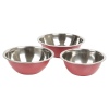 3pc Coloured Mixing Bowls 22/22/24cm [065540