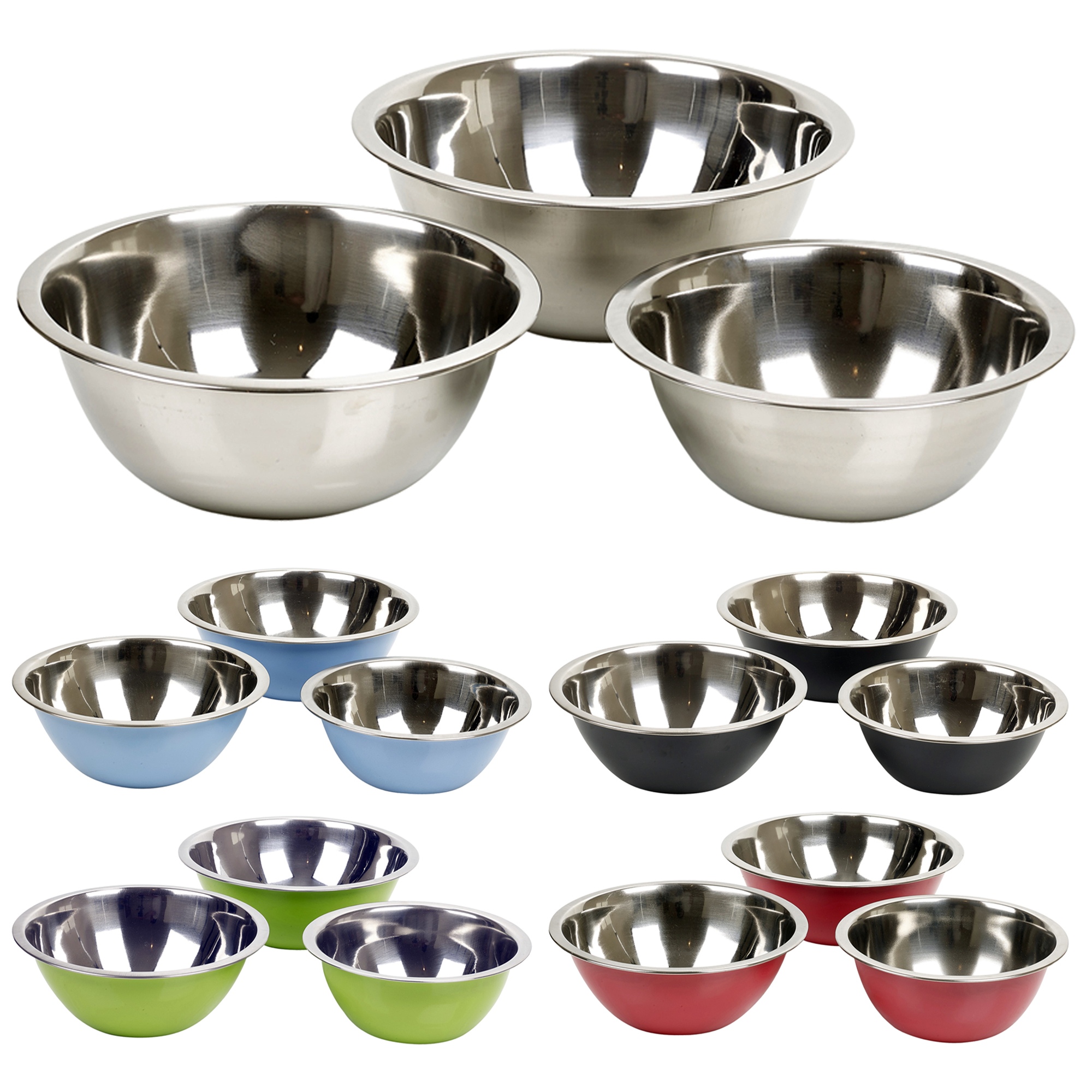 1 Pieces Stainless Steel Metal Deep Mixing Bowl Caterer Salad Pasta Useful Tools