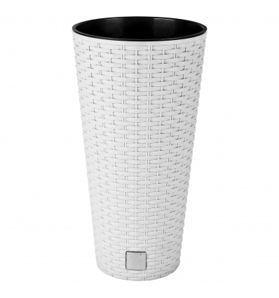 Round White Flower Pot 25x48cm [026992]