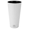 Round White Flower Pot 25x48cm [026992]