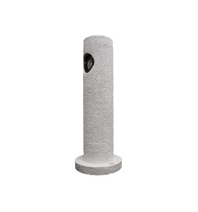 Outdoor Garden Concrete Stone Bollard Lamp