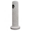 Outdoor Garden Concrete Stone Bollard Lamp