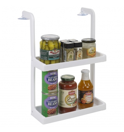 2 Shelf Kitchen Rack Organiser With Suction Caps [994833]