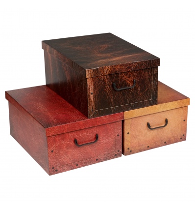 Leather Design Storage Box [838732]
