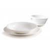 Bormiolli Rocco 18 Pcs White Moon Opal Glass Dinner Set