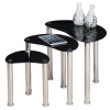 Set of 3 Glass Side Tables [962467]