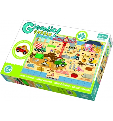 "Gigantic" - Construction site / Trefl Baby Floor Puzzle [90755]